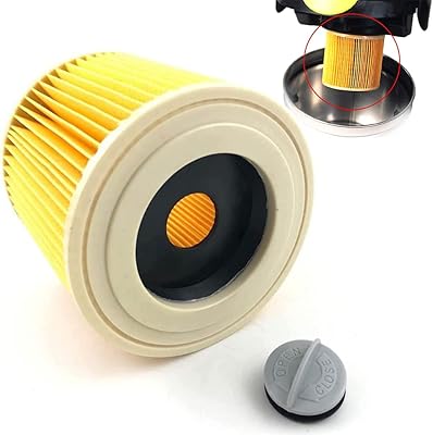 Filtre d'aspirateur syosi de remplacement pour cartouche d'aspirateur kärcher wd3, filtre hepa