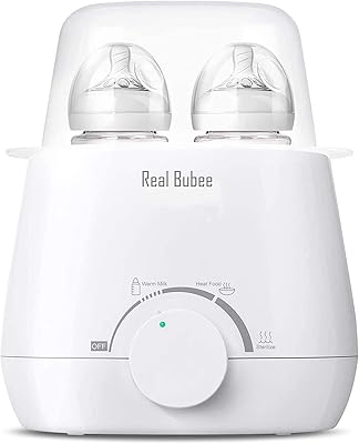 Chauffe-biberon, stérilisateur à vapeur et chauffe-plats pour bébé, 3 en 1 avec chauffage