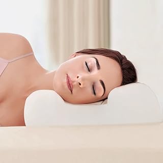 Oreiller de couchage cassarol beauty, mousse à mémoire de forme anti-âge et anti-rides