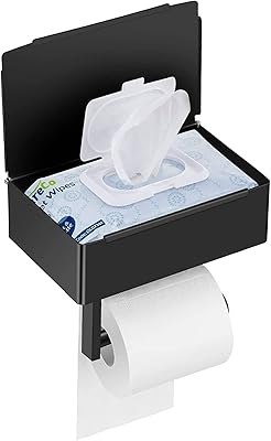 Porte-papier toilette avec porte-papier toilette lavable pour salle de bain avec rangement, porte-papier