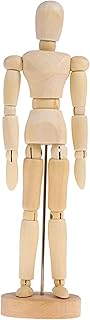 Mannequin en bois de 8 pouces, mannequin articulé de peinture artistique avec base
