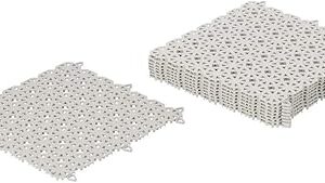 Carreaux de sol en plastique rubik pour intérieur et extérieur pour porche, cour avant, arrière-cour, cour, salle de jeux, salle de bain, couverture de 0,81 mètre carré, paquet de 9. Des économies garanties sur chaque commande avec Diaytar