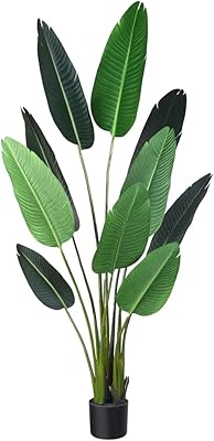 Palmier artificiel fobametric de 150 cm avec 10 troncs, arbre artificiel pour décoration