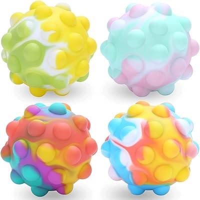 4 pièces pop fidget popper toys balles anti-stress jouets pet fidget