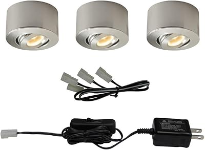 Mini rondelle électrique commerciale à led en aluminium sablé pour sous-armoire