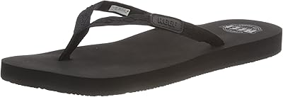 Tongs reef ginger drift pour femmes, noir, 4,5 uk, noir, 40 eu