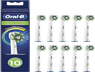 Tête de brosse à dents électrique oral-b crossaction avec technologie clean maximizer, poils