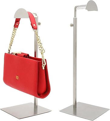 Tomface présentoir de sac à main réglable en métal 2 pièces, support
