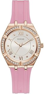 Montre analogique à quartz cosmo pour femme guess avec bracelet gw0034l3