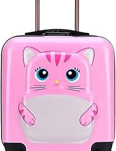 Sac de voyage à roulettes enfant fille taille 18 pouces, cartable à roulettes pour jeunes enfants couleur rose. Électroménager, mode, beauté... Diaytar a tout en stock