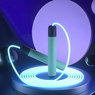 Corde à sauter lumineuse réglable, corde à sauter nocturne pour les sports