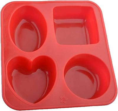 Moule en silicone en forme de cœur rond, carré et ovale polface