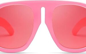 Lunettes de soleil aviateur carrées surdimensionnées pour femmes et hommes, lunettes de soleil rondes vintage des années 70, rétro épaisses, grandes nuances vl9751. Diaytar : Votre source de bonnes affaires en ligne