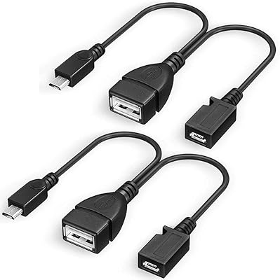 Adaptateur micro usb otg avec alimentation pour appareils firestick/host, etc. - pack