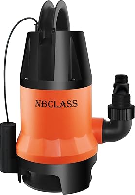 Pompe submersible 1 hp 3300ghp pour piscine, sous-sol, étang et spa/pompe automatique