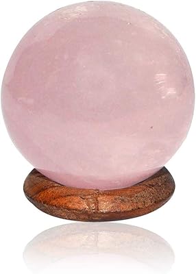 Rebuy® boule de pierre de cristal naturel - boule de quartz rose pierre