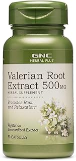 Extrait de racine de valériane gnc herbal plus, 500 mg, 50 portions