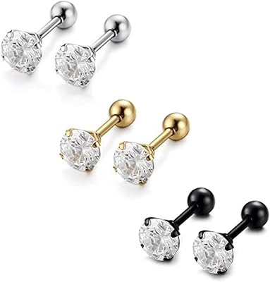 Boucles d'oreilles en titane, boucles d'oreilles hypoallergéniques pour femmes, filles et hommes 5