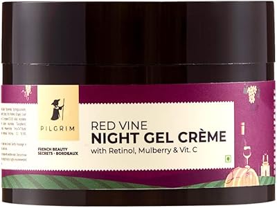 Crème de nuit anti-âge pilgrim de french red fine pour femme avec rétinol