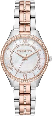 Montre à quartz pour femme michael kors affichage analogique et bracelet en acier