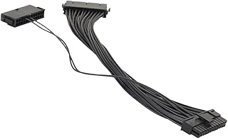 Répartiteur d'alimentation, câble adaptateur d'alimentation double psu 24 broches (20 + 4 broches)