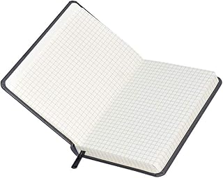 Cahier italien en polyuréthane format a6, 120 feuilles, 5 mm, noir - fsnb5m1601
