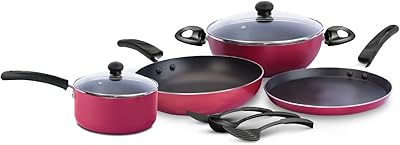 Batterie de cuisine antiadhésive impex kuk9, 9 pièces