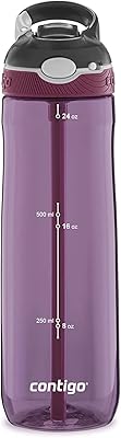 Bouteille d'eau contigo ashland avec bec verseur de sport pliable et paille