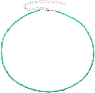 Collier ras du cou réglable raynesso, collier de perles de riz, chaîne