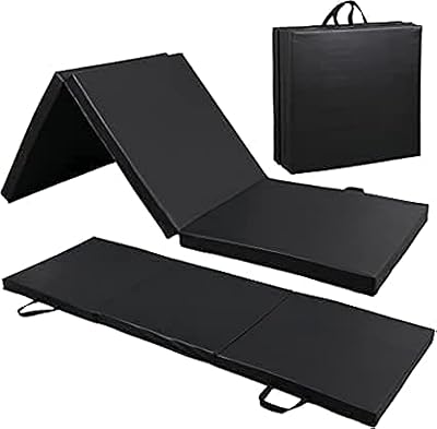 Tapis d'exercice pliant épais altimax 2" avec poignées de transport pour mma, gymnastique