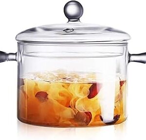 Bol en verre de 1,5 l/50 fl oz, bol en verre avec couvercle, bol en verre résistant à la chaleur, sans danger pour les pâtes, les nouilles, la soupe, le lait, les aliments pour bébés. Simplifiez vos achats avec Diaytar, le e-commerce nouvelle génération