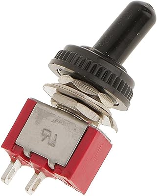 Felkis 5 interrupteurs marche/arrêt, petit interrupteur à bascule avec bras à bascule unique et couvercle en bakélite rouge. Des économies garanties sur chaque commande avec Diaytar