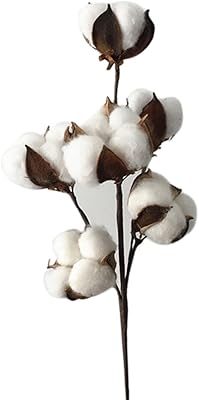 34cm 6 tiges de bol en coton branches fleurs artificielles décoration florale