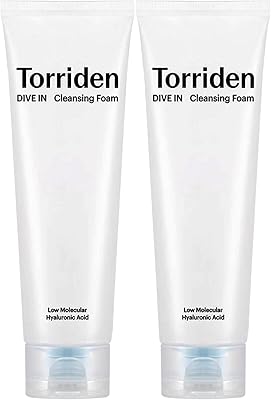 Tawridin dive-in nettoyant moussant pour le visage, nettoyant hydratant quotidien pour toutes