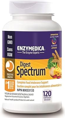 Enzymedica - digest spectrum, formule multi-intolérance alimentaire, 120 gélules