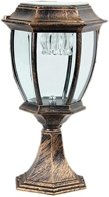 Lumière led solaire d'extérieur classique européenne pour patio et portail, ip44 étanche à
