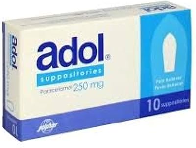 Paracétamol 250 mg des sous-positoires adol