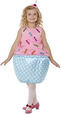 Smiffys 71081l cupcake personnalisé, gunjin, rose, l-10-12 ans
