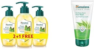 Liquide nettoyant pour les mains himalaya purehands tulsi & lemon