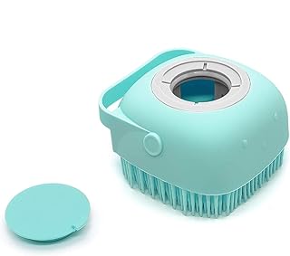 Brosse de bain en silicone ecv avec distributeur de savon brosse au toucher