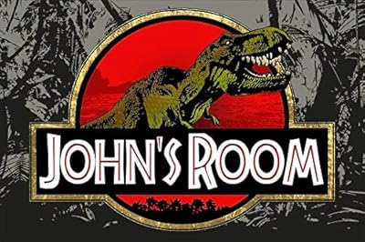 Panneau d'avertissement de dinosaure en étain, boîtier de raptor, affiche de film classique