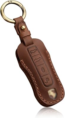 Hippio housse de protection pour clé de voiture intelligente en cuir complet compatible