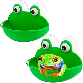 Dqitj 2 pièces décoration d'aquarium d'habitat de grenouille mignonne pour grenouille, crapaud, rainette