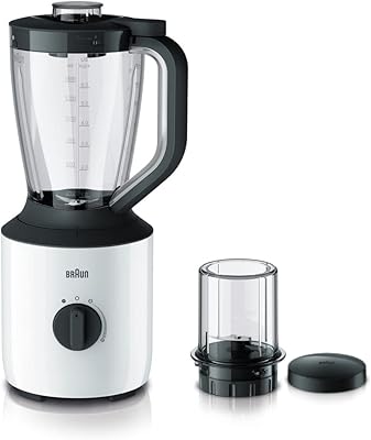 Braun jb 3115 power blender, 800 watts, capacité 1,5 litre, mixeur en plastique