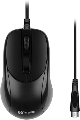 Souris optique filaire mcsight pour ps2 - 3 boutons avec 1000 dpi