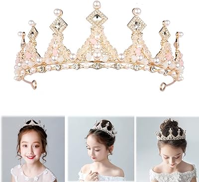 Diadème de princesse en cristal pour filles et femmes, diadème de reine