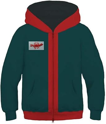 Super hero miles morales sweat à capuche zippé unisexe halloween manteau veste