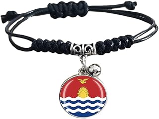 Bracelet tressé drapeau kiribati, chaîne en nylon réglable, bracelet en cristal souvenir, bracelet fait à la main pour homme et femme, cadeau d'une journée spéciale. La marketplace qui fait du bien à votre budget : Diaytar