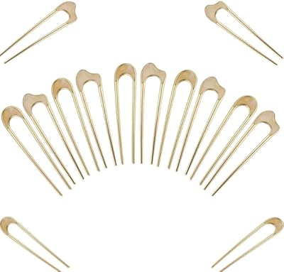 Épingles à cheveux françaises en forme de u en métal (paquet de 4)