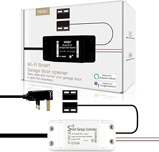 Télécommande d'ouvre-porte de garage wi-fi moise smart life/tuya compatible avec alexa, echo
